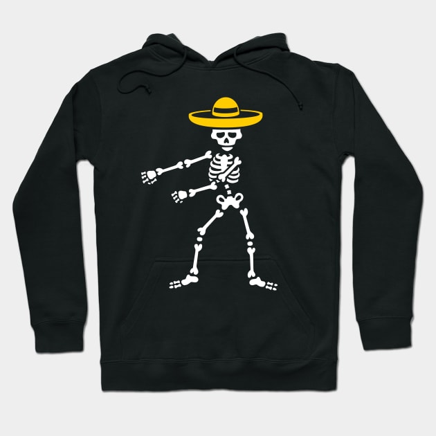 FLOSS FLOSSING skeleton Día de los Muertos Mexico Hoodie by LaundryFactory